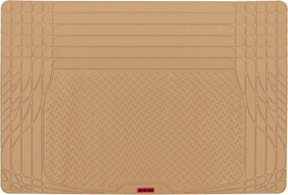 Motor Trend FlexTough Gray SUV Cargo Liner & Car Trunk Mat - Universal Trim-to-Fit All Weather Cargo Mats for Back of SUV - SUV Trunk Mat & Trunk Liner Floor Mat Cargo Cover - Trunk Cover