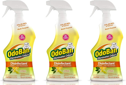 OdoBan Ready-to-Use Disinfectant and Odor Eliminator, 32 Ounce Spray Bottle, Original Eucalyptus Scent