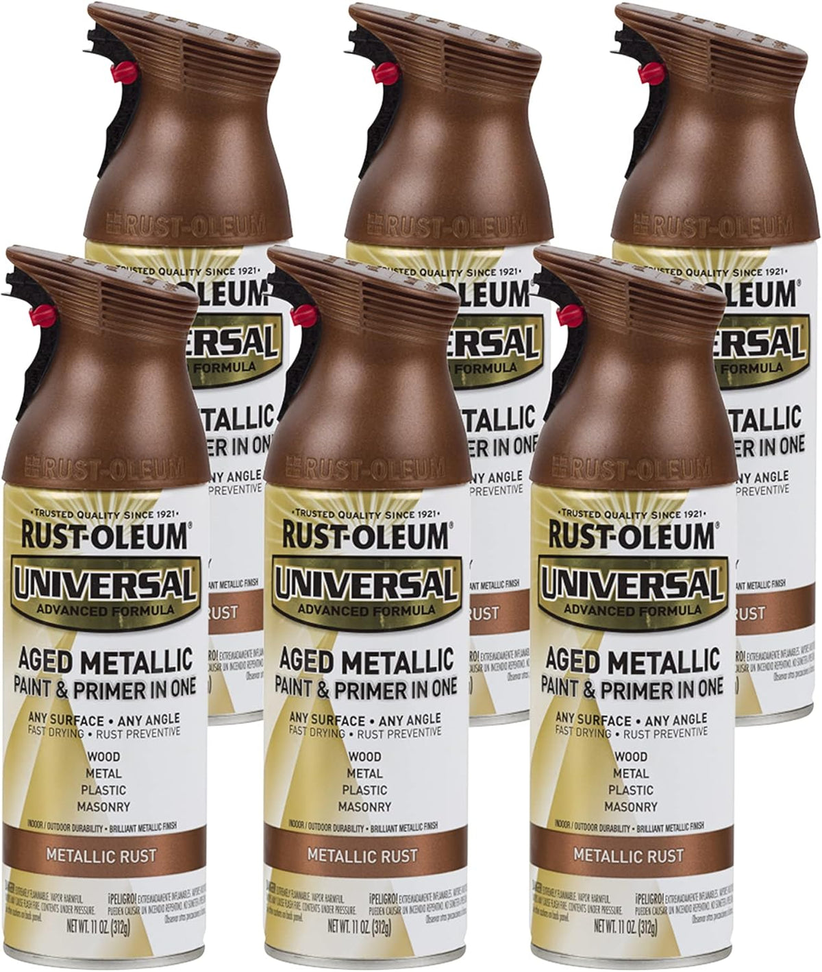 Rust-Oleum 302151 Universal All Surface Clear Topcoat Spray, 11 oz, Dead Flat Clear - Colors B