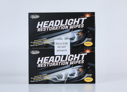 toretark Headlight Restoration Kit Wipes, 5-Min Fix, Restoring to Like-New Condition, Safe for OEM Lens, Headlight Restoration Wipes & Cleaning Wipes, Headlight Cleaner and Restorer Kit