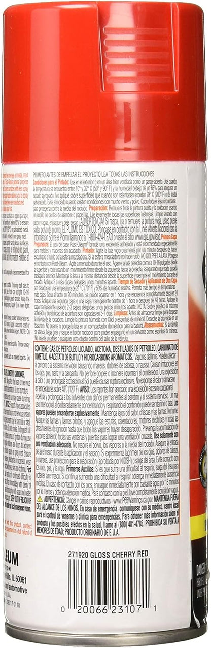 Rust-Oleum 271903 Acrylic Enamel 2X Spray Paint, 12 oz, Gloss Black, (Pack of 1)
