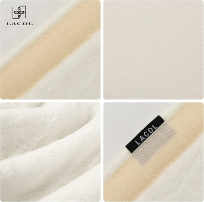 LACDL Extra Long Seatbelt Cover Super Soft Furry for Adults Kids Women & Men, Thick Plush Full Car Seat Belt Strap Cushion, Fluffy Shoulder Pad Protector, Auto Interior Accessories, 1pc, Black, 15.5in