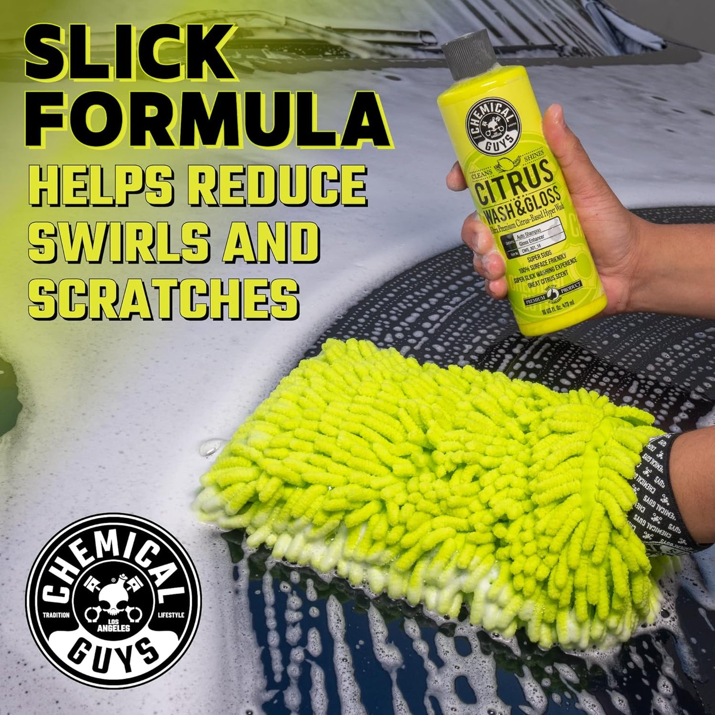 Chemical Guys Two Car Wash Bucket Kit with Dual Dirt Trap Filters, Chenille Wash Mitt, Mr. Pink, Citrus Wash, After Wash, and Drying Towel - 11 Items - Two Bucket Method Complete Setup