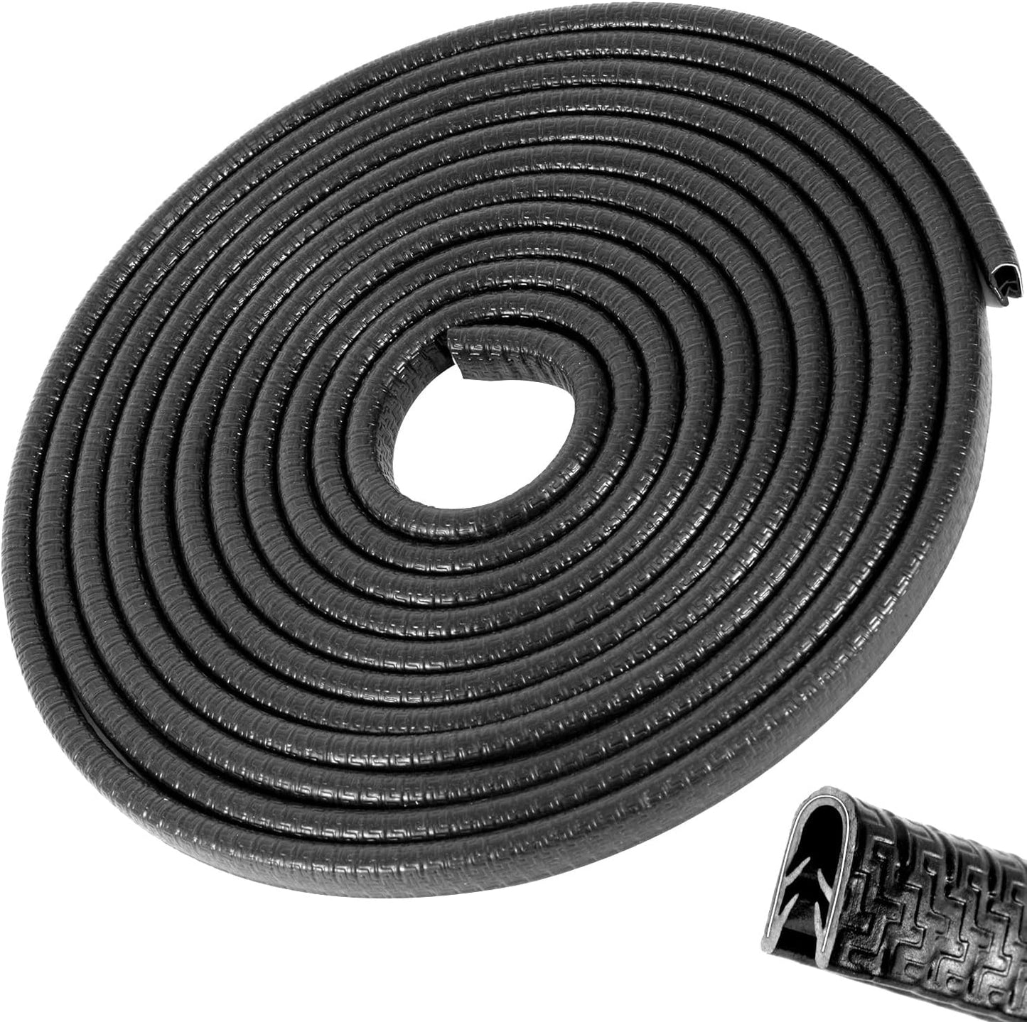 Car Door Edge Guards 16Ft(5M) Automotive Door Entry Guard U Shape Car Door Trim Protector for Most Car