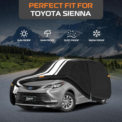 Kayme Heavy Duty Car Cover Custom Fit for BMW 3 Series 320i 325i 328i 330i 335i (1982-2026), Outdoor Full Exterior Cover with Tape and Towel, Rain Snow Sun UV Protection. - Colors B
