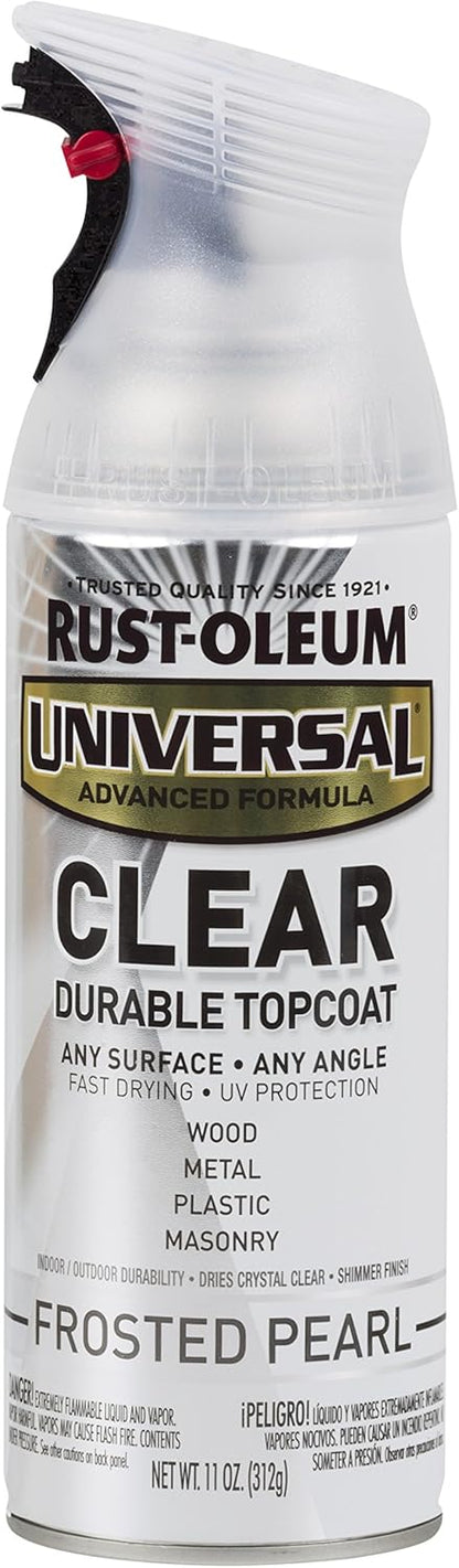 Rust-Oleum 302151 Universal All Surface Clear Topcoat Spray, 11 oz, Dead Flat Clear - Colors A