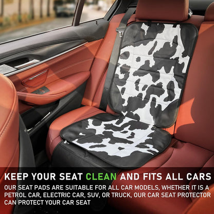 Siivton Car Seat Protector for Child Car Seat,Waterproof Car Seat Cover for Leather and Fabric Seats, 2 Mesh Pockets, Non-Slip Bottom,Thick Padding Cushion