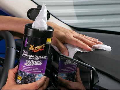 Meguiar's Quik Interior Detailer Cleaner, Quick Detailer Spray Cleans And Refresh Car Interiors, Use On Plastics, Leather & Rubber, Dashboards, Trim In Cars, Trucks & Suvs - 24 Oz Spray Bottle