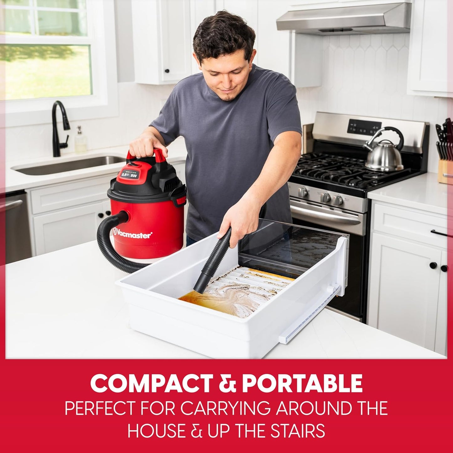 Vacmaster 2.5-Gallon 20V Cordless Wet/Dry Vac - DVOM202P 1101