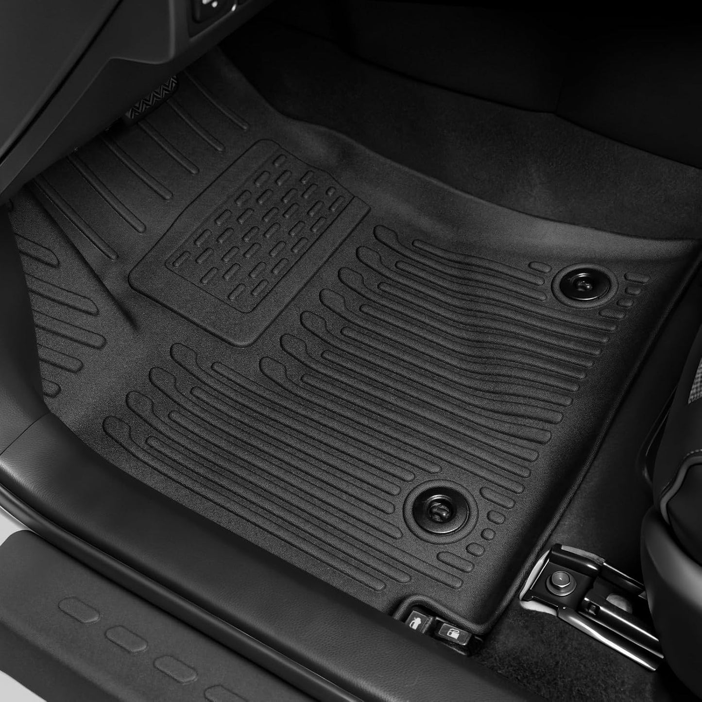 Floor Mats for Toyota Sienna 2021-2026, All Weather Floor Mats Lower Trunk Cargo Liner Accessories, Full Coverage Set (Fit 8-Seat with Spare Tire)