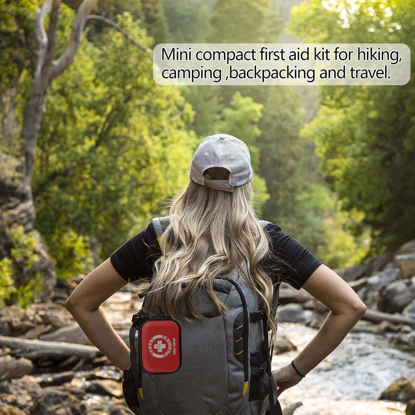 Comprehensive First Aid Kit for Home, Premium Emergency Trauma Kits with Shoulder Strap for Car Camping Gear, Waterproof Survival Kit, Home Essentials, Outdoor Emergency Medical Supplies -324 Piece