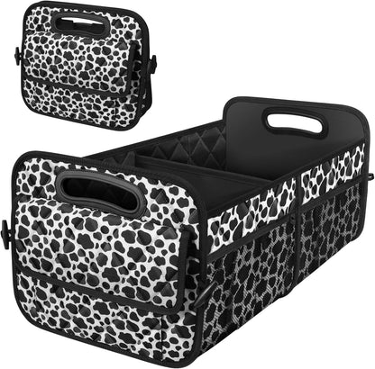 Deosk Car Trunk Organizer for SUV, Car Organizers and Storage with Reinforced Handles, Car Accessories for Women/Men 50LWaterproof Polyester Trunk Organizer, Black