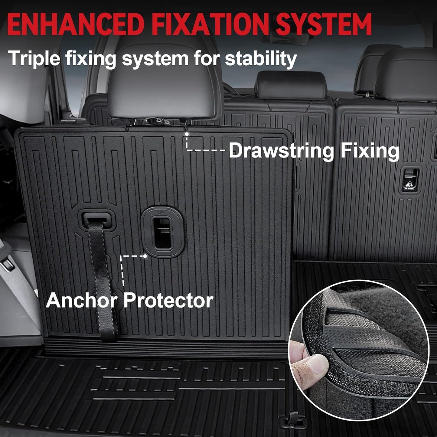 Floor Mats for Hyundai Elantra Gas 2021-2026, All Weather Floor Mats Trunk Cargo Liner and Door Sill Guards Accessories, Full Coverage Set (Not fit Hybrid Models)