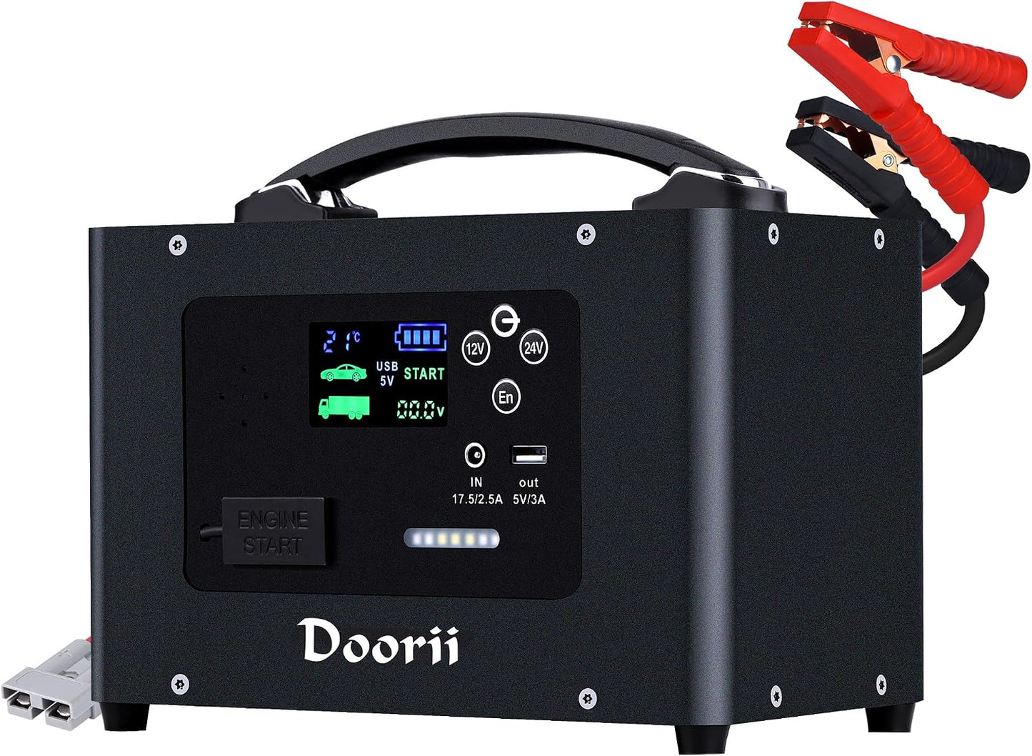 6000A Jump Starter with Air Compressor, 10-in-1 Car Jumper Starter Portable, 150PSI Tire Inflator/Air Pump, LED Flashlight for Up to 10.0L Gas / 8.0L Diesel Engines