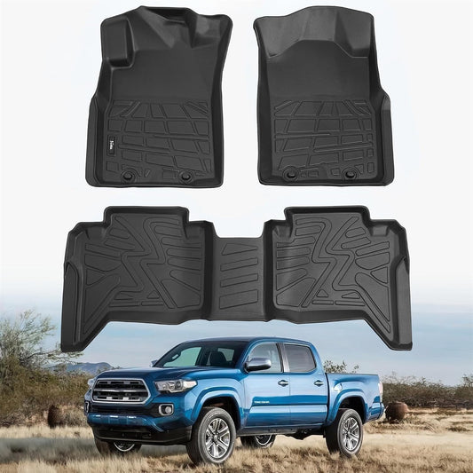 KARPAL Floor Mats Fit for Toyota Corolla 2020-2026 Sedan/Sedan Hybrid (Not for Hatchback and Cross), Custom Fit All Weather TPE Floor Liners, 1st & 2nd Row & Cargo Liner, Corolla Accessories