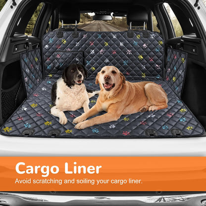 URPOWER Dog Car Seat Cover for Pets 100% Waterproof Seat Cover Hammock 600D Heavy Duty Scratch Proof Nonslip Durable Soft Back Seat Covers for Cars and SUVs