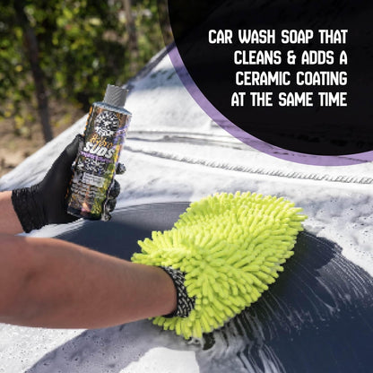 Chemical Guys HydroSuds Ceramic, Shine High Foaming Car Wash Soap - Foam Cannon Soap, Works with Foam Guns or Bucket Washes for Cars, Trucks, Motorcycles, RVs, and More, Berry Scent - 16 oz