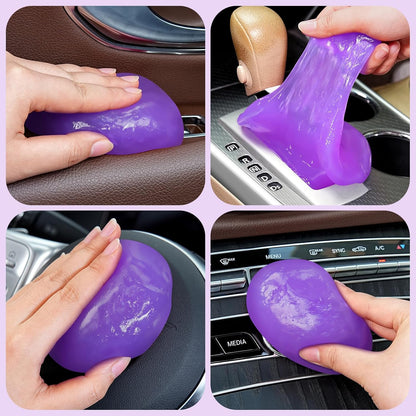 TeSabMi Car Cleaning Gel Car Cleaning Putty Car Putty Car Interior Cleaner Car Slime Car Detailing Kit Car Accessories Gifts for Dad Men Him Women Stocking Stuffers Pink