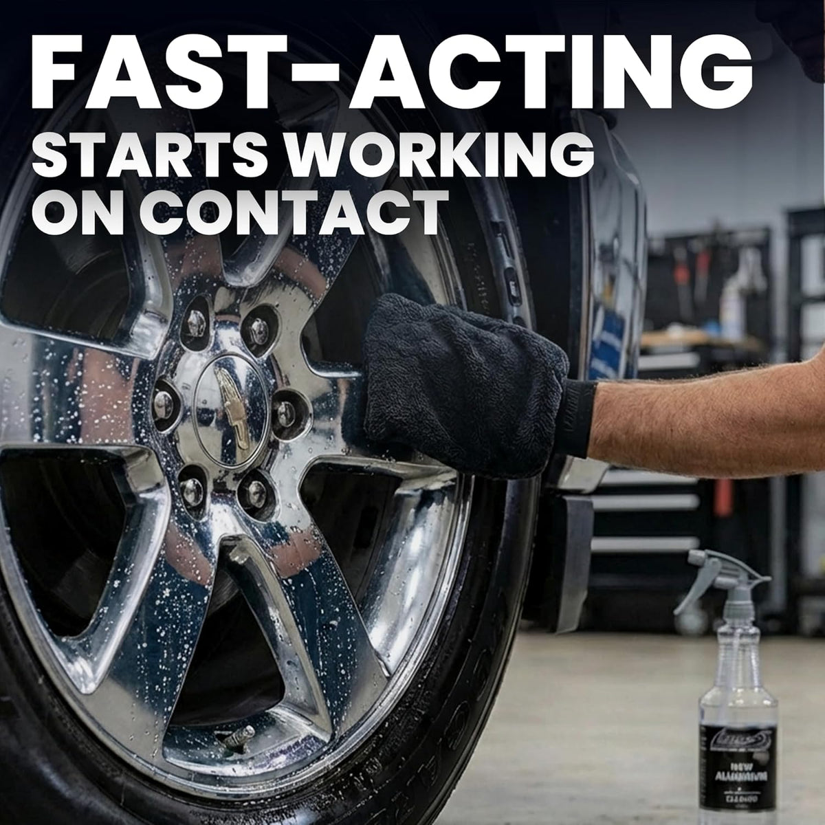 LANE'S New Aluminum Car Wheel Cleaner | Acid Rim Cleaner and Brightener | Brake Dust, Oxidation & Rust Remover for Motorcycles, Cars, Trucks | Shines & Eliminates Hard Scrubbing | 16oz
