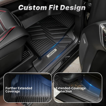 OEDRO Cargo Trunk Liner Fit for 2010-2017 Chevrolet Equinox L/LS/LT/LTZ/Premier& 10-17 GMC Terrain SL/SLE/SLT/Denali, All Weather Custom Fit Anti-Slip Cargo Mat, Black