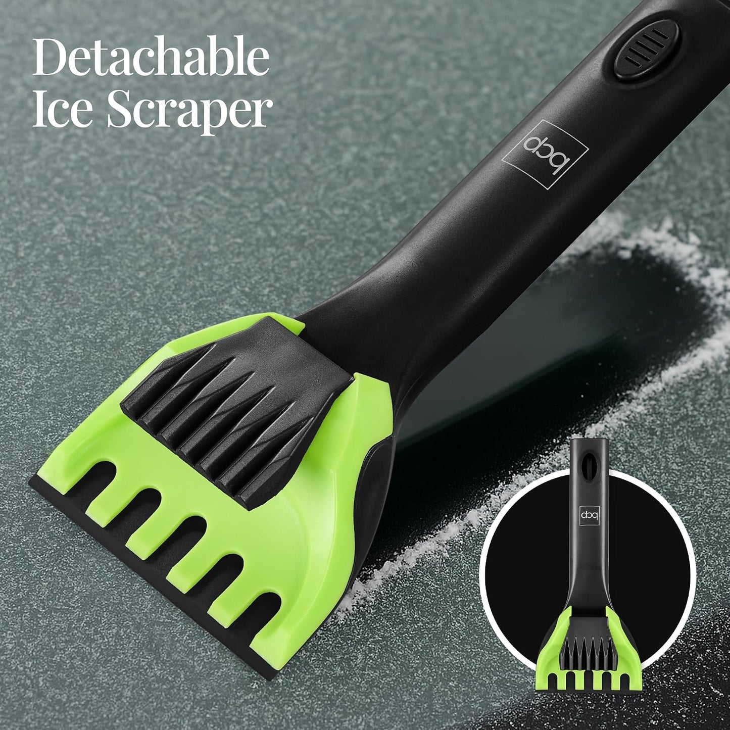 Best Choice Products Snow Brush with Squeegee & Ice Scraper, Up to 39" Extendable Foam Grip, 270° Pivoting Snow Brush for Car Truck SUV, Storage Bag Included - Pink