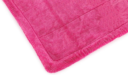 The Rag Company, The Liquid8r, Absorbent 70/30 Blend Microfiber Drying Towel for Cars, Trucks, and SUVs, Safe for Detailing, Scratch-Free, Twist Loop, 1100 GSM, 20x24 Inches, Aqua Blue/Grey