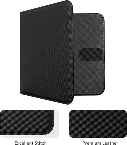 CoBak Car Registration and Insurance Holder - Men and Women Small Lightweight Vehicle Glove Box Car Organizer, Auto Truck Comparment Accessories Case for Essential Document, Driver License (Black)