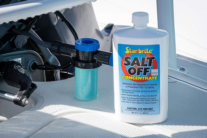 STAR BRITE Salt Off Concentrate - Ultimate Salt Remover Wash & Marine Engine Flush for Boats, Vehicles, Trailers, and More - 128 OZ Gallon (093900N)