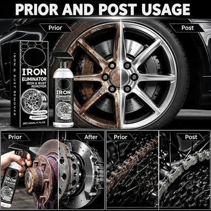 Iron Eraser Rust Remover Spray – Fast Acting Rust & Brake Dust Remover for Car Wheels & Paint. Professional Automotive Surface Cleaning