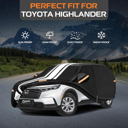 Kayme Heavy Duty Car Cover Custom Fit for BMW 3 Series 320i 325i 328i 330i 335i (1982-2026), Outdoor Full Exterior Cover with Tape and Towel, Rain Snow Sun UV Protection. - Colors A