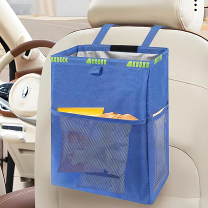 Homelove Car Trash Can, Leak-Proof Waterproof Trash Bin Collapsible Portable Auto Garbage Bag Large Capacity Trashcan Storage Bag Multipurpose Car Organizer Hanging (Black)