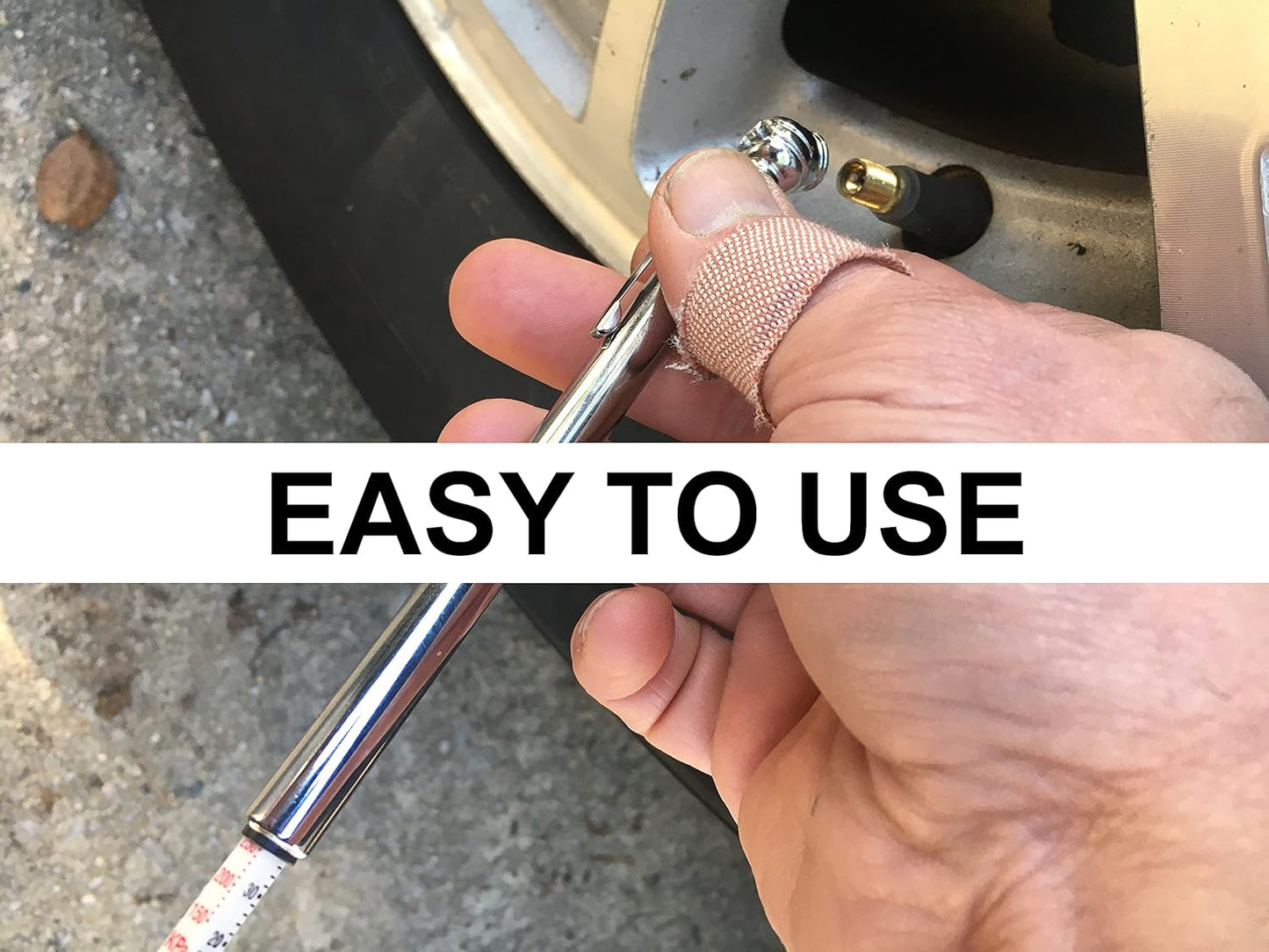 20-120 Psi Car Tire Pressure Gauge Pack of 5. Heavy Duty Tire Pressure Gauge for Car, Bike, Truck, Golf Cart, Semi, 18 Wheeler.