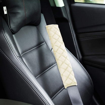 Tatuo 4 Pack Seat Belt Cover Extra Long Seat Belt Pads for Car Soft Comfort Shoulder Strap Covers Harness Pads Helps Protect Your Neck and Shoulder(10.6 Inch,Black)