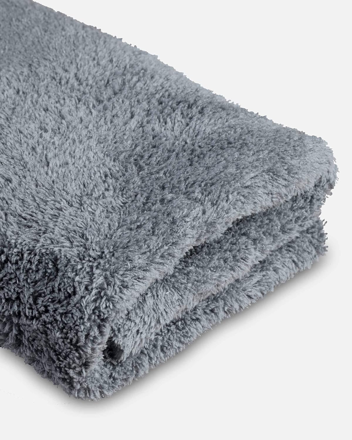 Adam's Borderless Grey Microfiber Towel (6pk) - Premium Ultra Soft Car Detailng Towel Cloths, 480gsm - Safe for Car Wash, Home Cleaning & Pet Drying Cloths (16 Inch x 16 Inch)