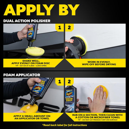 Meguiar's M4916 Marine/RV Heavy Duty Oxidation Remover, Oxidation, Water Spot, Stain, and Boat Scratch Remover for Vehicles with Gel Coat and Fiberglass Surfaces, 16 Oz - Packaging may vary