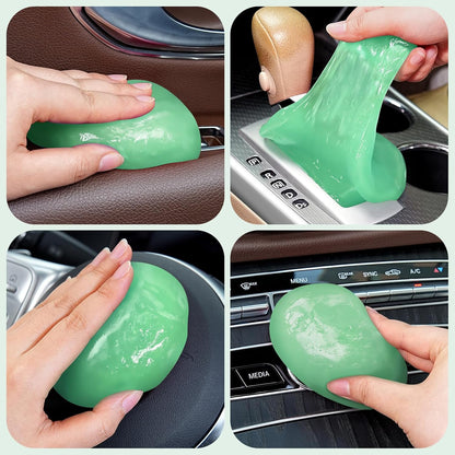 TeSabMi Car Cleaning Gel Car Cleaning Putty Car Putty Car Interior Cleaner Car Slime Car Detailing Kit Car Accessories Gifts for Dad Men Him Women Stocking Stuffers Pink