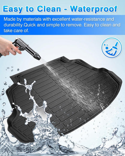 Rav4 Cargo Liner - Trunk Mat for Toyota RAV4 2019-2024 2025, All Weather Cargo Mat for rav4 Accessories, Heavy Duty (Fit for All Models)