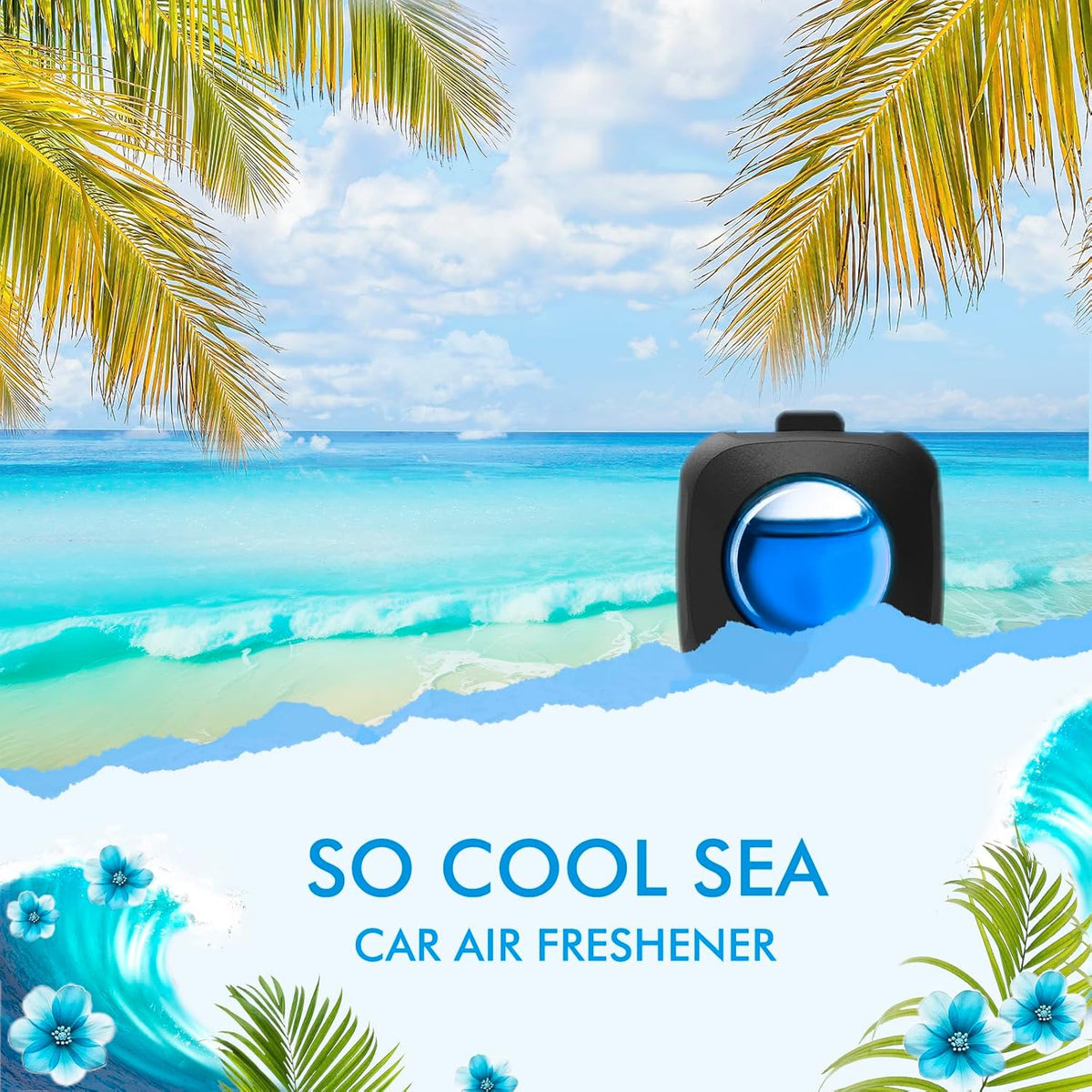 Car Air Fresheners, 6 Pack, Citrus, Car Fresheners Vent Clips, Long Lasting Air Freshener, Car Refresher for Men Women