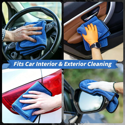 6PCS Microfiber Towels for Cars 36x25 Inch Microfiber Cleaning Cloths Bulk Soft Car Detailng Towel Cloths 450 GSM Detailing Buffing Quick Drying Towel Polishing Waxing Auto Detailing Towel Cloth