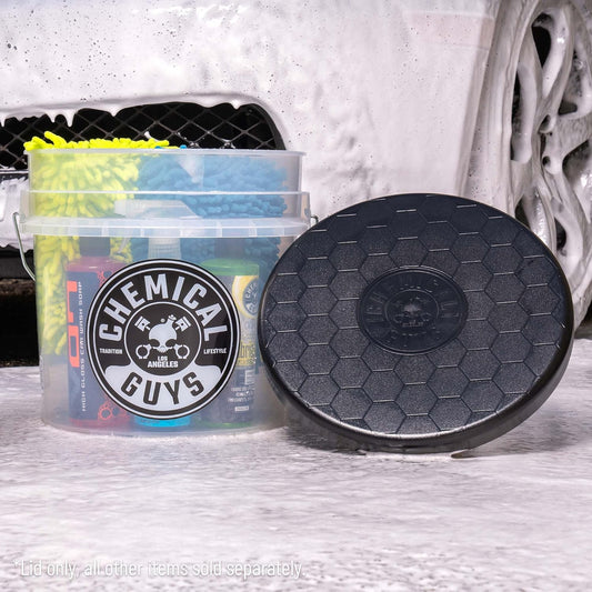 Chemical Guys IAI519 Car Wash Bucket Lid, Black (Can Be Used as Seat, Storage, Etc) - Fits Chemical Guys Bucket & Other Standard Buckets; Bucket Not Included