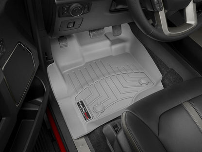 WeatherTech Custom Fit FloorLiners for Ford Super Duty, Super Duty, Super Duty - 1st & 2nd Row (441012-1-6), Black