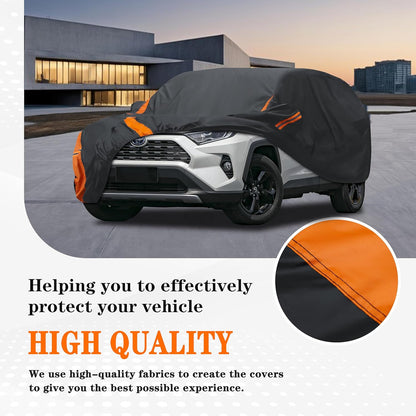 in Full Exterior Sedan Waterproof Car Cover All Weather, Waterproof,UV Resistant, Dustproof, and Snowproof Fit Toyota Camry,Tesla Model 3,Honda Accord,Nissan Altima,Kia K5 etc.Size A4