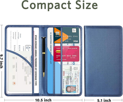 CoBak Car Registration and Insurance Holder - Vehicle Glove Box Car Organizer,Auto Truck Comparment Accessories Case with Magnetic Closure for Driver License,Cards - Colors A