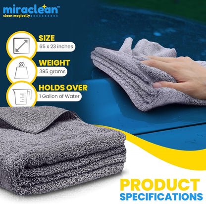 Microfiber Towels for Cars - 15.7" x 15.7" inches, Highly Absorbent Professional Grade Drying Towel Set for Superior Cleaning and Drying Performance - Car Drying & Kitchen Towel - Pack of 3