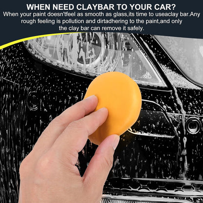 Car Clay Bar 4 Pack 400g, Premium Grade Clay Bars Detailing Magic Clay Bar Cleaner Auto Wash Bars with Washing and Adsorption Capacity for Car Wash Car Detailing Clean,RV, Bus,Glass Cleaning
