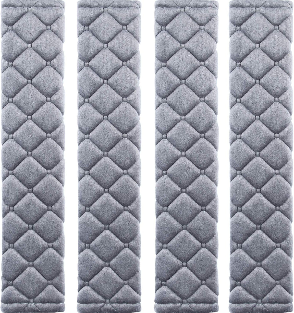 4 Pack Universal Car Seat Belt Pads, Adult Seat Belt Shoulder Strap Covers Harness Pad for Car/Bag,Soft Comfort Helps Protect You Neck Shoulder from The Seat Belt Rubbing（Black）