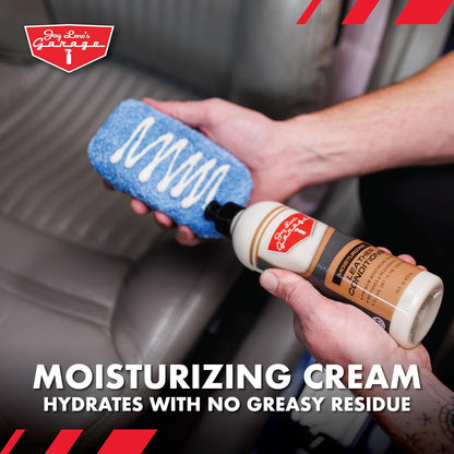 Jay Leno's Garage Leather Cleaner and Conditioner for Car Interior – Advanced Car Seat Leather Cleaner and Conditioner, Auto Leather Care Kit for Interior Detailing and Upholstery Cleaning