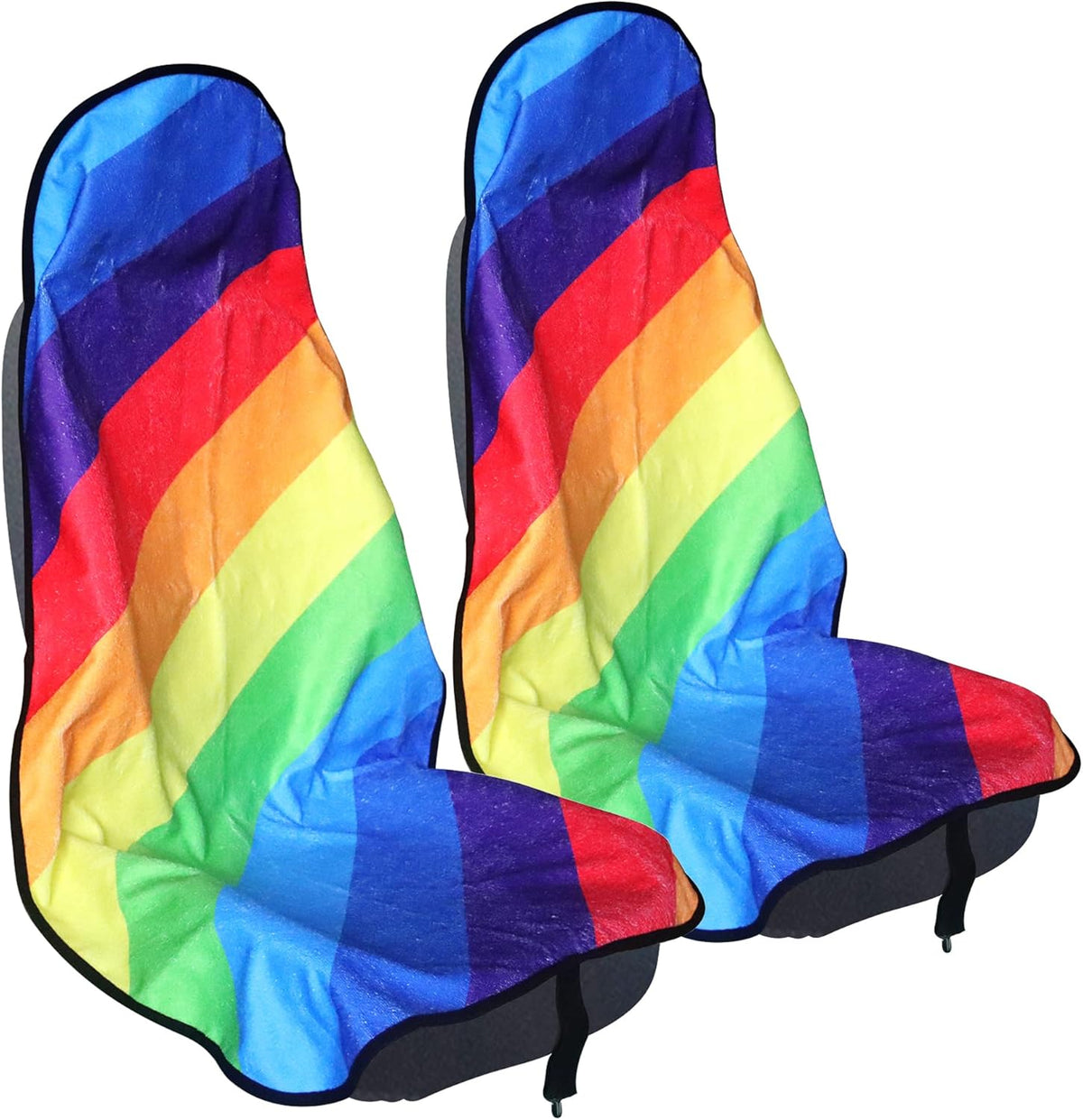 Car Seat Cover Protector Front Seats,for Gym Workout,Running,Swimming,Beach and Hiking,Waterproof Sweat Towel Bucket Seat Covers for Cars SUV Trucks (Black, 1Pcs)