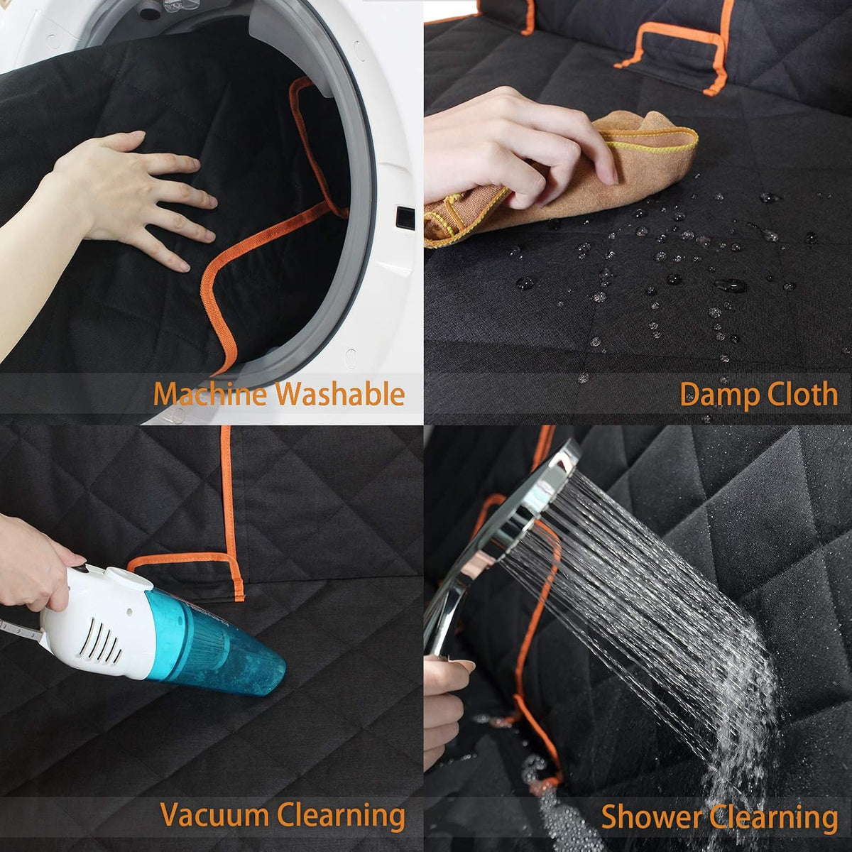 petalage Bench Dog Car Seat Cover for Back Seat Waterproof Seat Covers Durable Scratch Proof Nonslip, Protector for Pet Fur & Mud Washable Backseat Cover for Cars Armrest Compatible