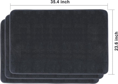 JOYMOOP Microfiber Towels for Cars, 2 Pack 35.4" x 23.6" Car Drying Towel, Dark Gray Reusable Car Towel, Quick Drying Car Microfiber Cleaning Cloth for RVs, SUVs, Trucks